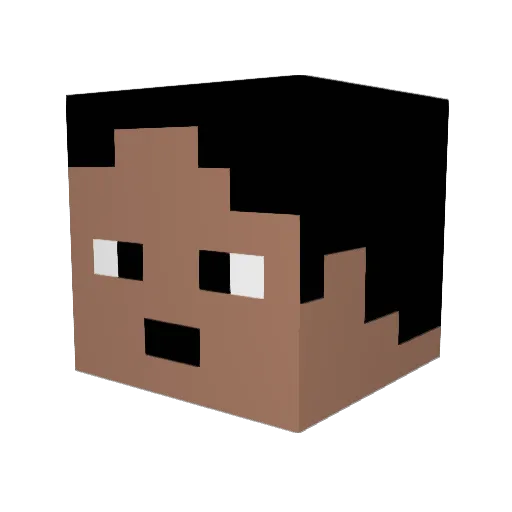 carlostefano Minecraft avatar head, 3D render