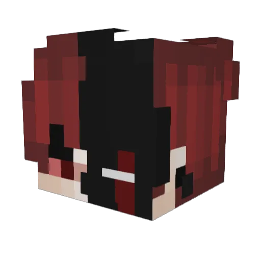 carlqs Minecraft avatar head, 3D render