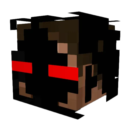 carm00 Minecraft avatar head, 3D render