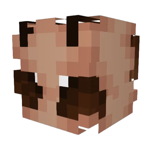 carm013 Minecraft avatar head, 3D render