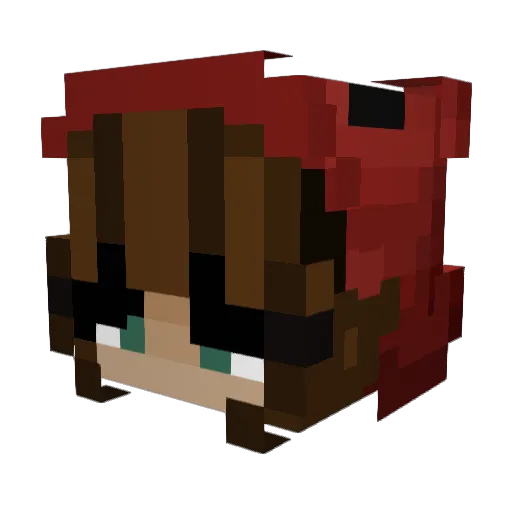 carma04 Minecraft avatar head, 3D render