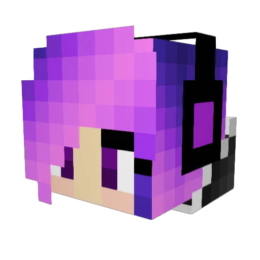 carmaa Minecraft avatar head, 3D render