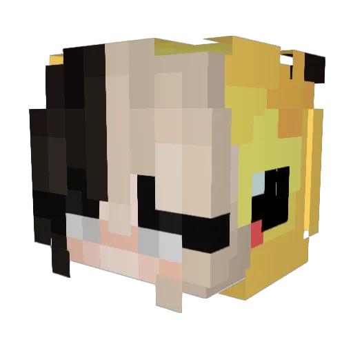 carmaid_ Minecraft avatar head, 3D render