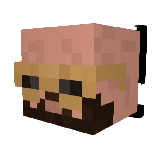 carmando2844 Minecraft avatar head, 3D render
