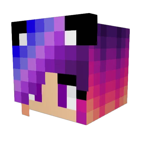 carmarna Minecraft avatar head, 3D render