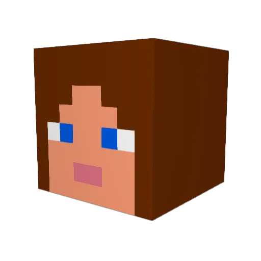 carmen9633 Minecraft avatar head, 3D render