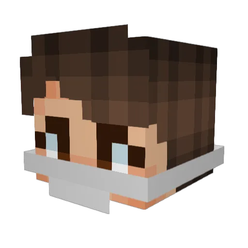 carmen_luz Minecraft avatar head, 3D render