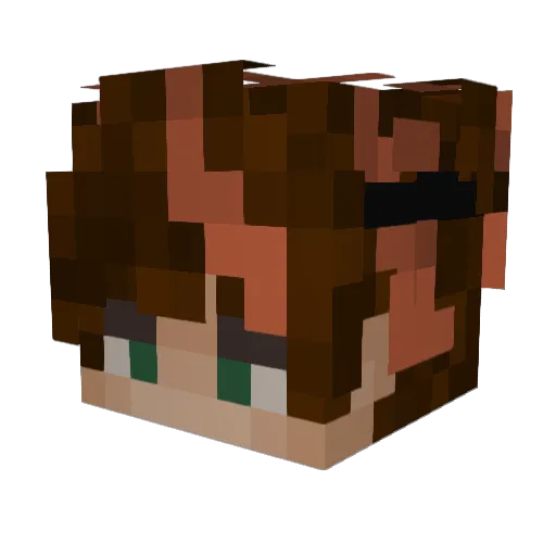 carmenchampion Minecraft avatar head, 3D render