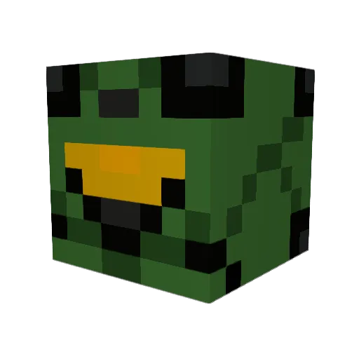 carmine478 Minecraft avatar head, 3D render
