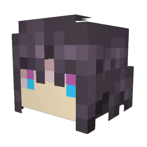carminex Minecraft avatar head, 3D render