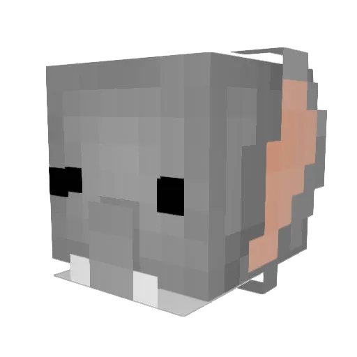 carminooo Minecraft avatar head, 3D render