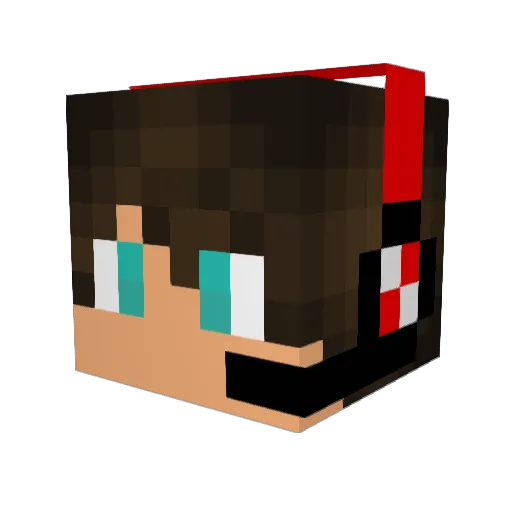 carnag9 Minecraft avatar head, 3D render