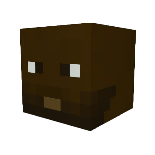 carnaud Minecraft avatar head, 3D render
