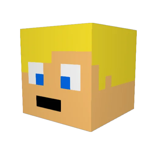 carnyx_ Minecraft avatar head, 3D render