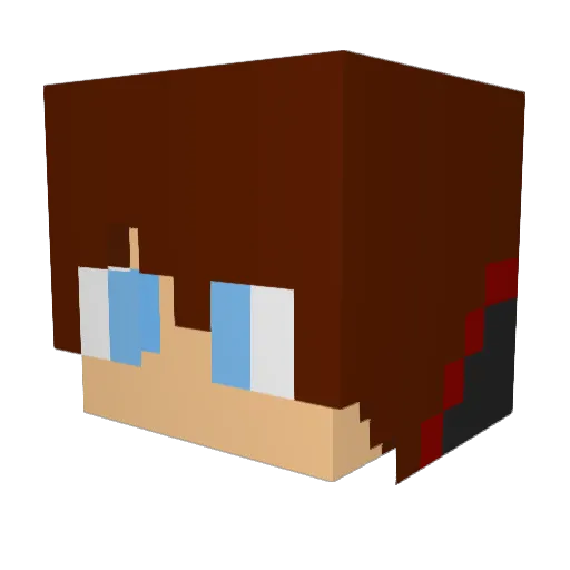 caro3010 Minecraft avatar head, 3D render