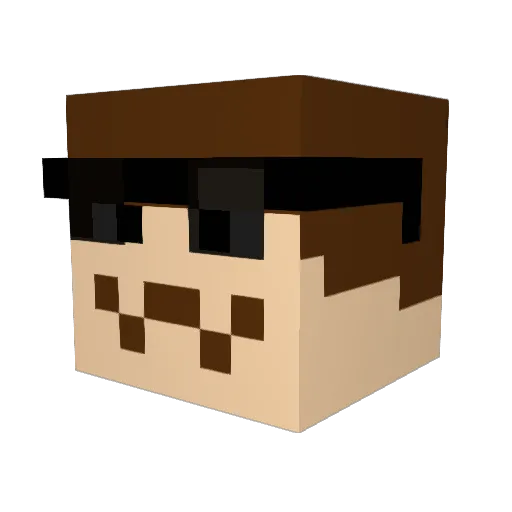 caroblox7 Minecraft avatar head, 3D render