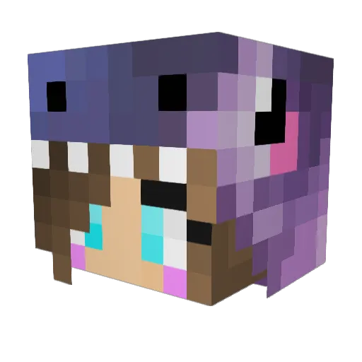 carolill Minecraft avatar head, 3D render