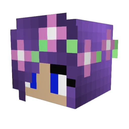 carolinex3 Minecraft avatar head, 3D render