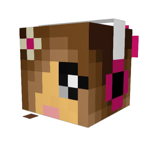 carolyngilmore Minecraft avatar head, 3D render