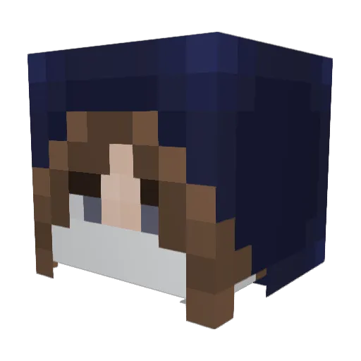 carolzz_ Minecraft avatar head, 3D render