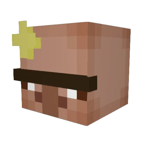 caromour Minecraft avatar head, 3D render