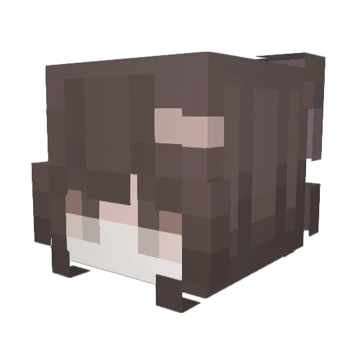 caromra Minecraft avatar head, 3D render