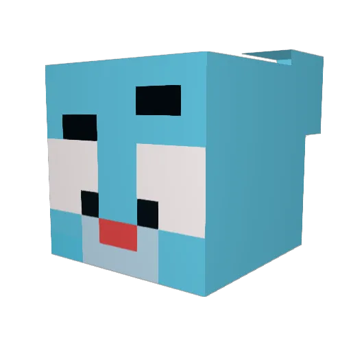 caroool15 Minecraft avatar head, 3D render
