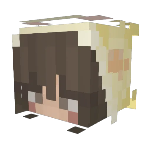 caropie Minecraft avatar head, 3D render