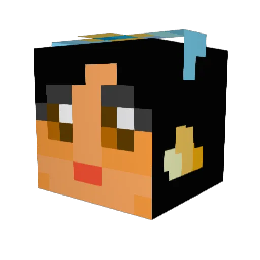 carovaio Minecraft avatar head, 3D render