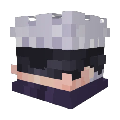 carpanese Minecraft avatar head, 3D render