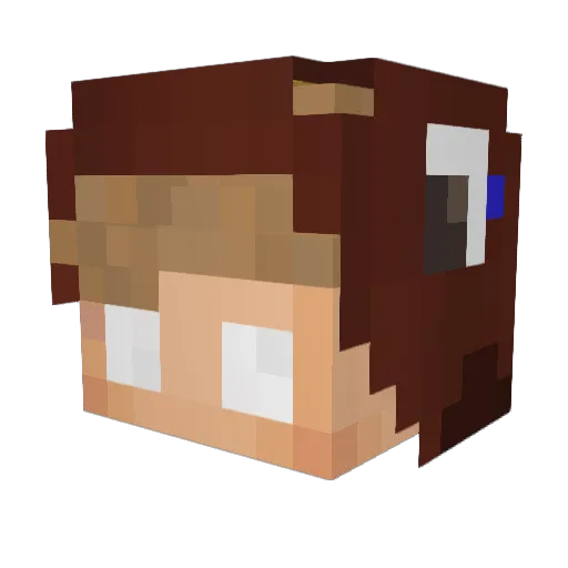 carpi6 Minecraft avatar head, 3D render
