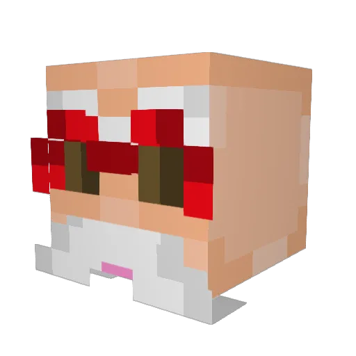 carpocci Minecraft avatar head, 3D render