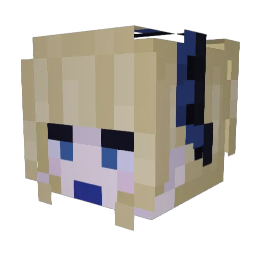 carr0tsticks Minecraft avatar head, 3D render
