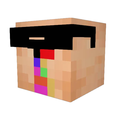 carre1101 Minecraft avatar head, 3D render