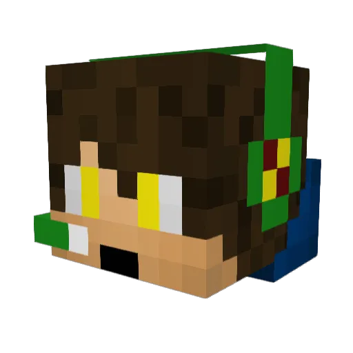 carri00 Minecraft avatar head, 3D render