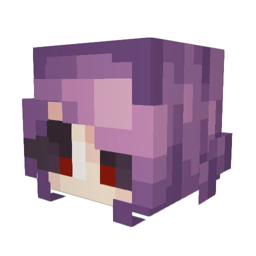 carrmennn Minecraft avatar head, 3D render