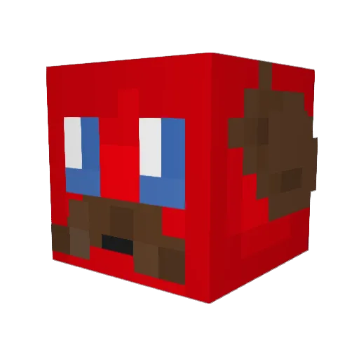 carrot213 Minecraft avatar head, 3D render