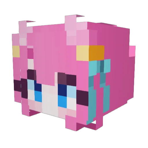 carrot_0815 Minecraft avatar head, 3D render
