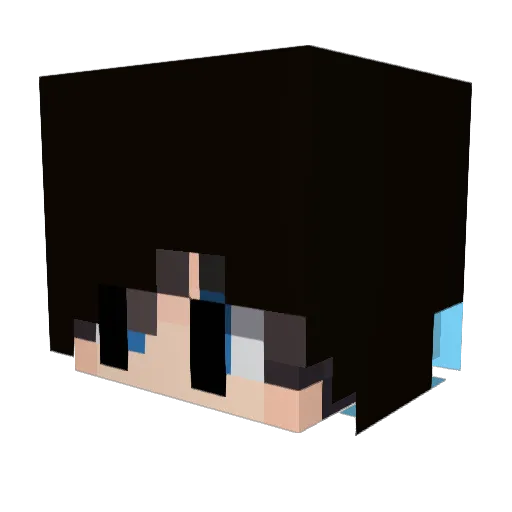 carrot_minecraft Minecraft avatar head, 3D render