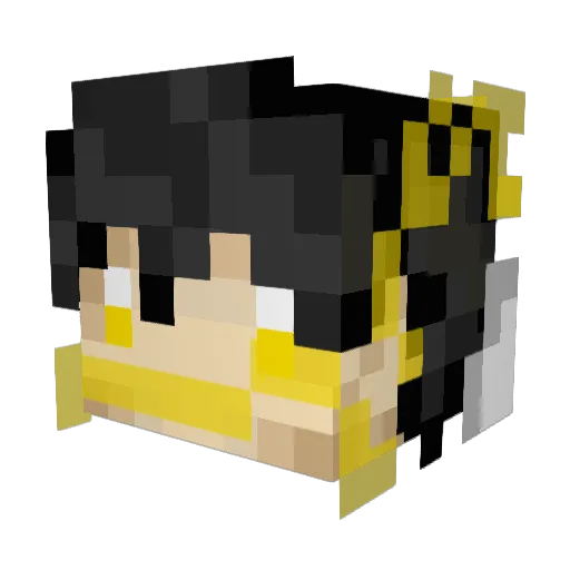 carrotmuncher1 Minecraft avatar head, 3D render
