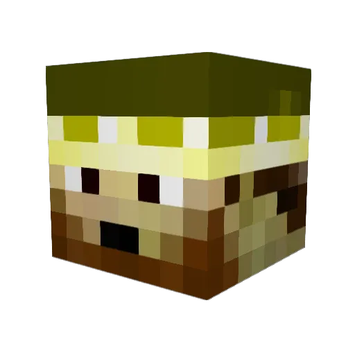 carsonALPHA Minecraft avatar head, 3D render
