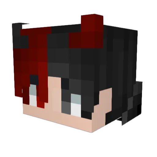 carsonb Minecraft avatar head, 3D render