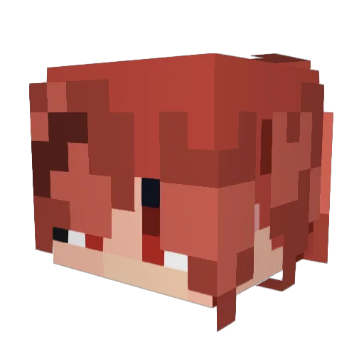 carsonfire12 Minecraft avatar head, 3D render