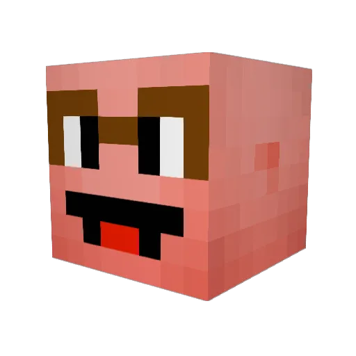 carsten_top Minecraft avatar head, 3D render