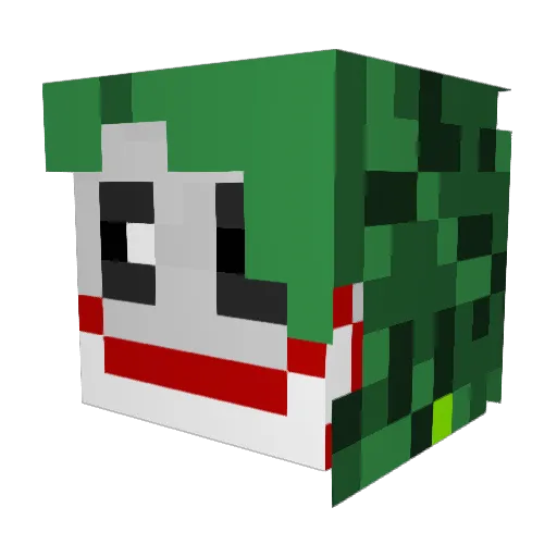 cart148 Minecraft avatar head, 3D render