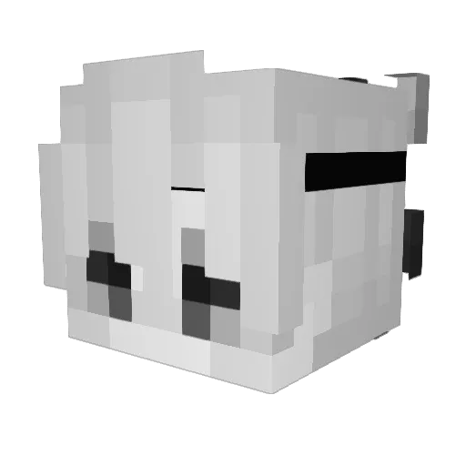 cart1slt Minecraft avatar head, 3D render