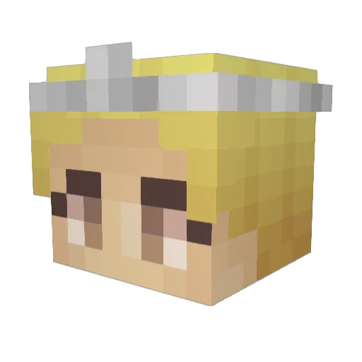 cartandre Minecraft avatar head, 3D render