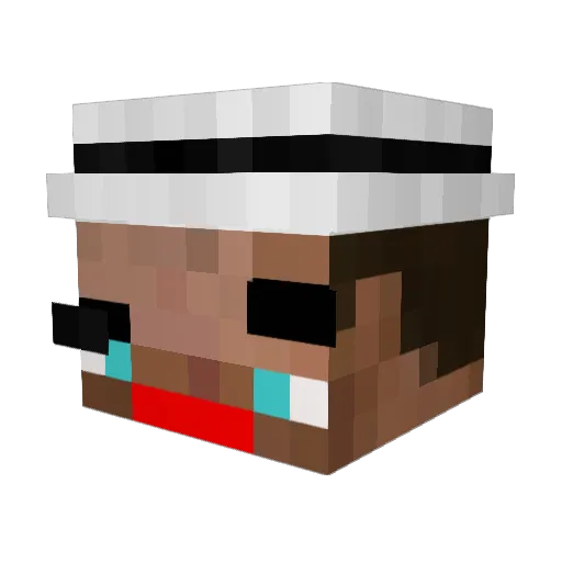 carter_gm2l Minecraft avatar head, 3D render