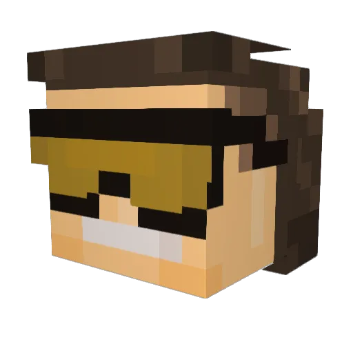 carter_smells Minecraft avatar head, 3D render