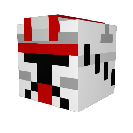 carterblaze Minecraft avatar head, 3D render